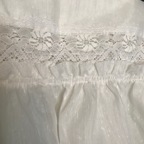 Vintage Seeded Voile White Curtains (6pc) - Picture 4 of 5